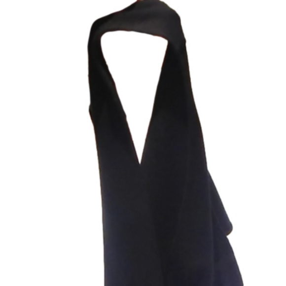 Black Ponte Skater Mini Dress Size XXS Round Neck, Open Back EUC - Picture 10 of 10